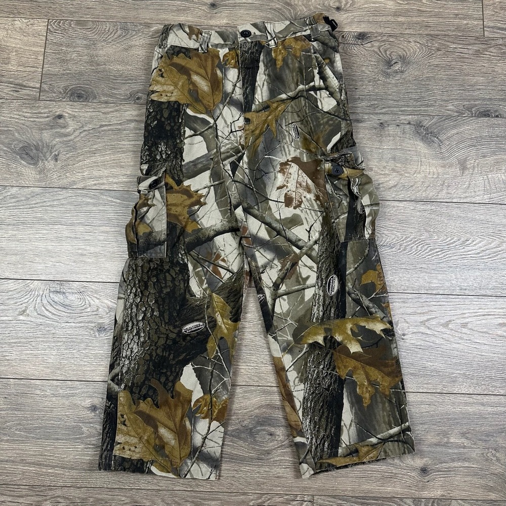 Outfitters Ridge Camo Cargo Pants Youth Medium Realtree Hardwoods Camouflage